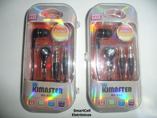 Fone De Ouvido Cotonete P1/p2 Kimaster Powerfull Bass Ms-808